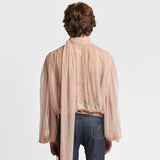 Champagne Pink Tulle Blouse