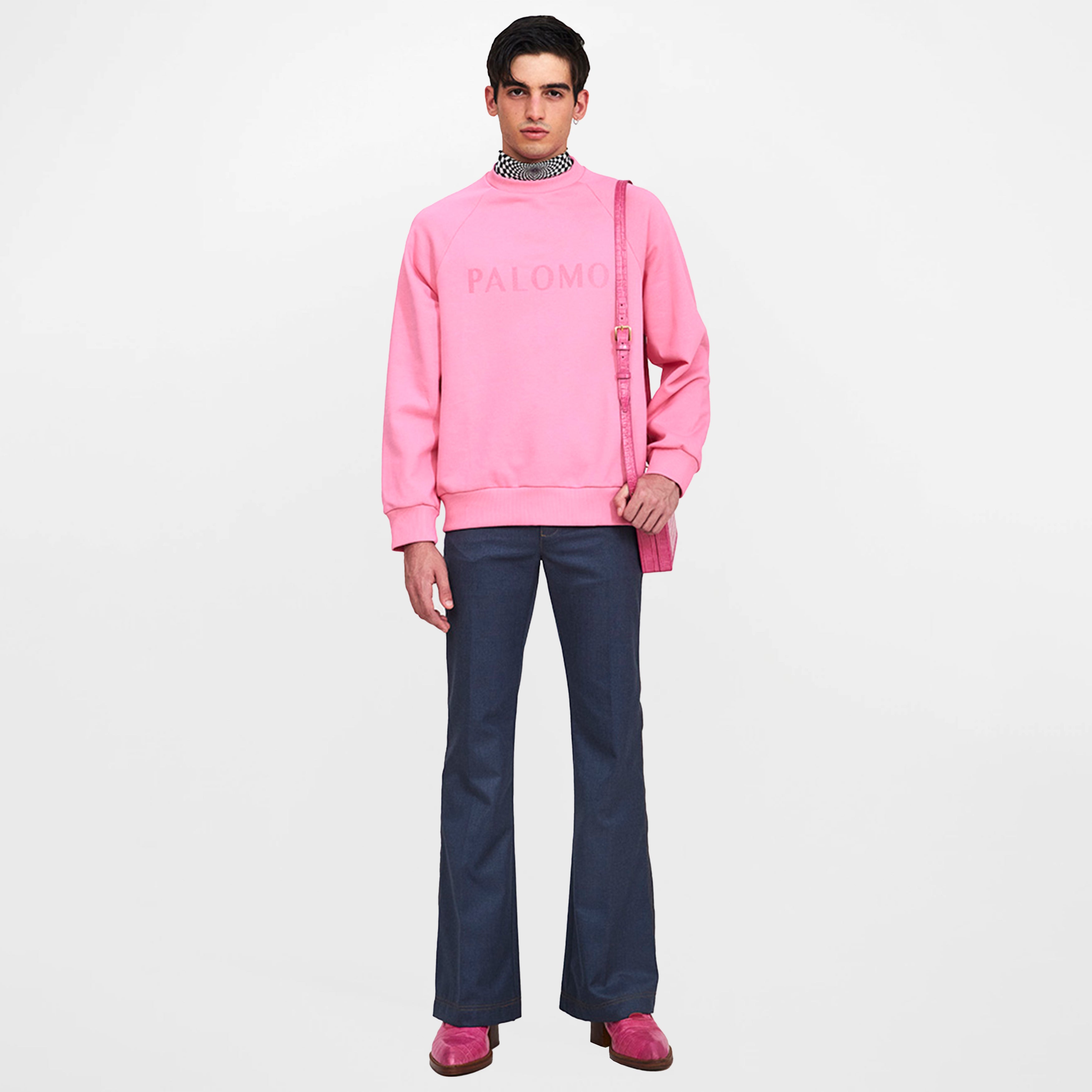 Pink Logo Sweatshirt Palomo Spain