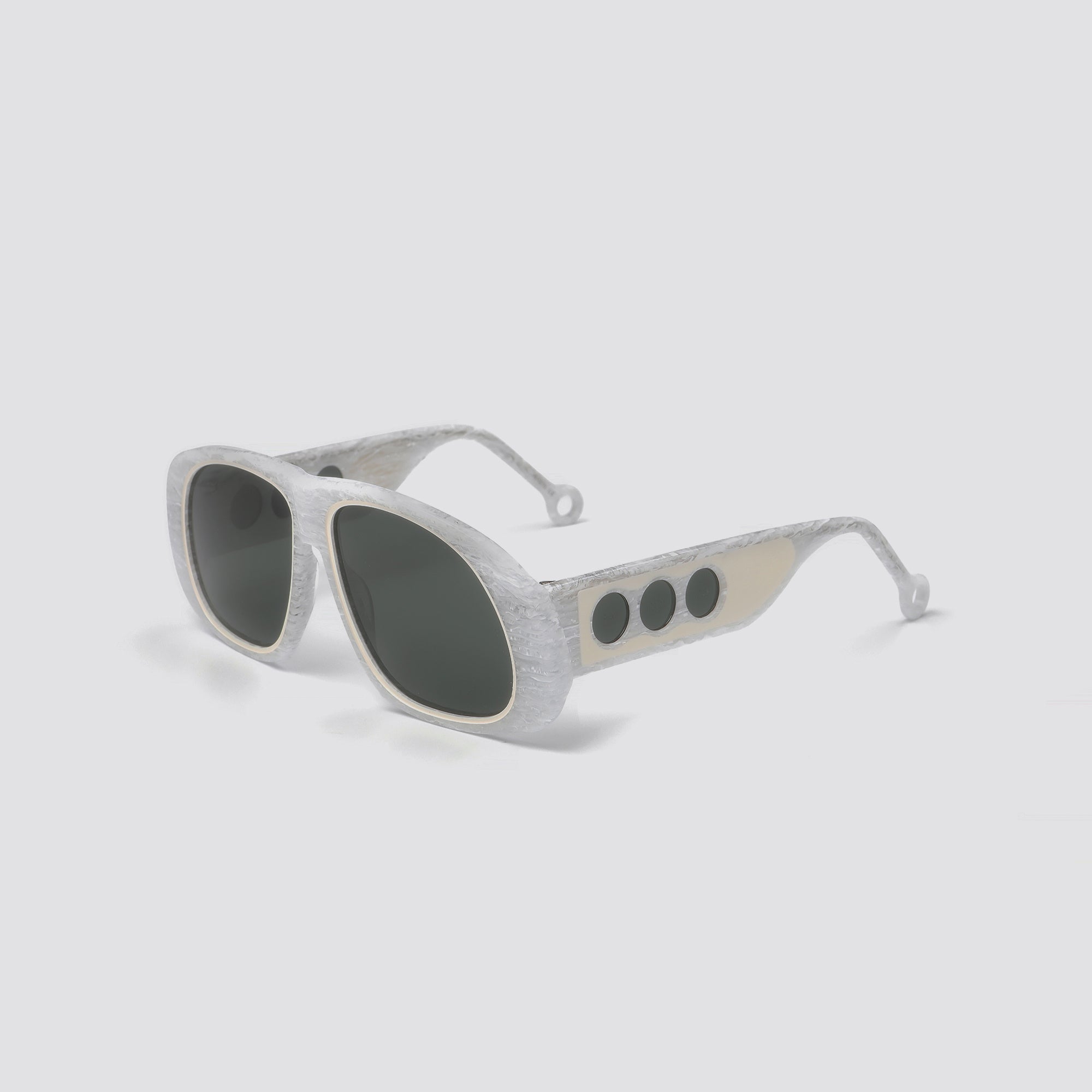 Filip White Sunglasses