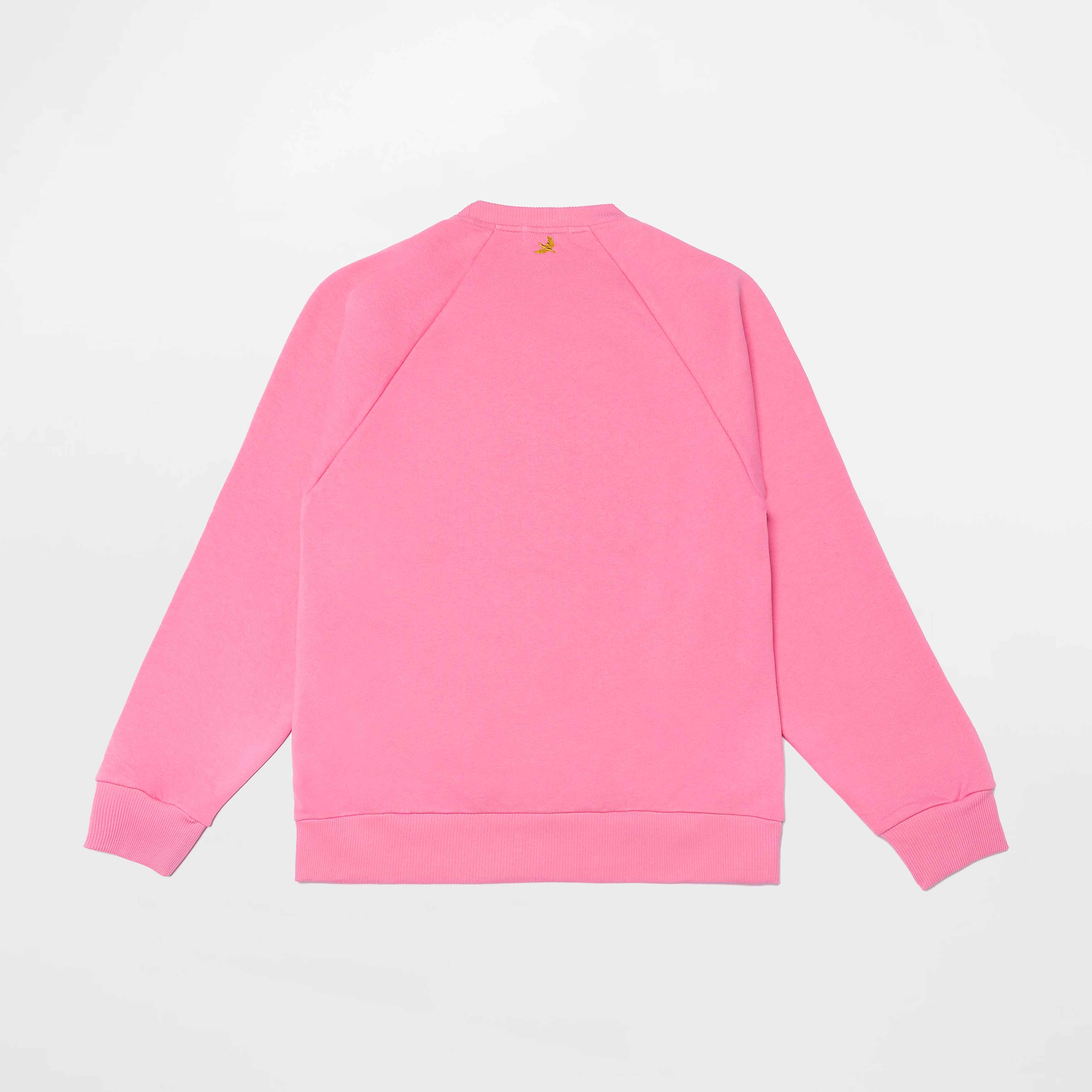 Sudadera con logo rosa