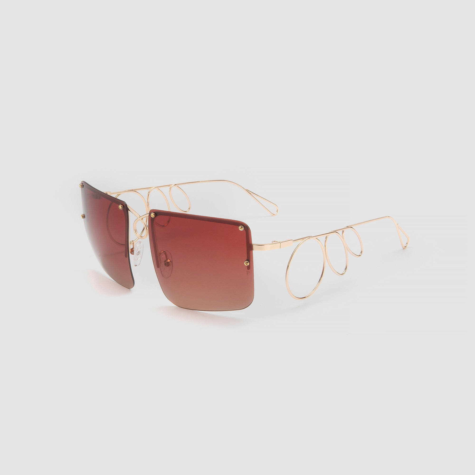 Tobias Red Sunglasses