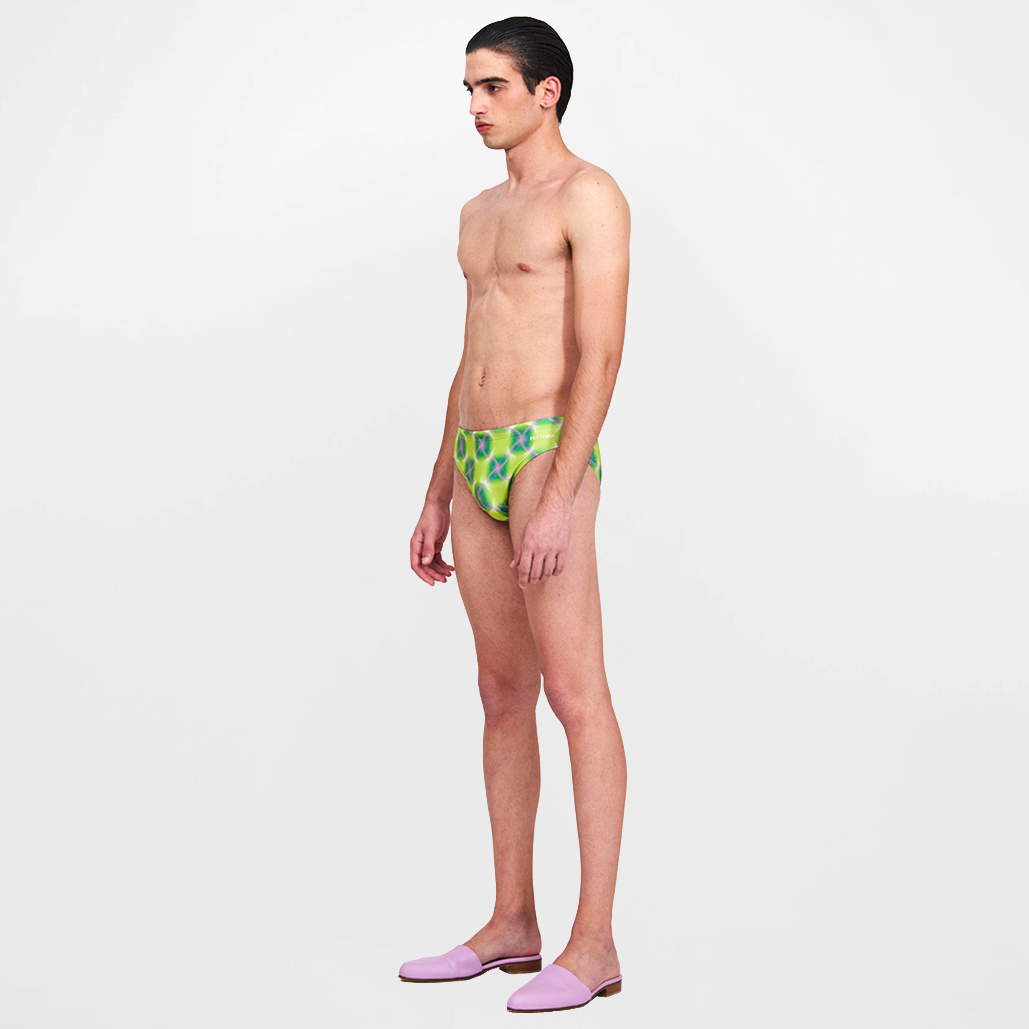 Trippy Floral Green Swim Brief